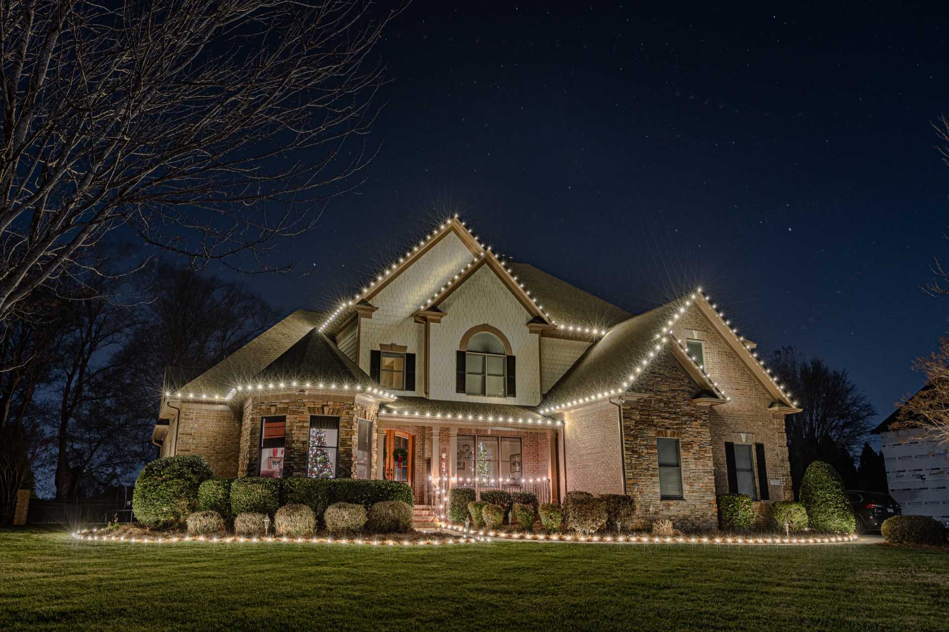 Lake Oconee christmas light installation